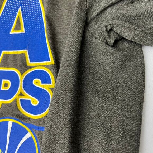 Adidas (L) Gray Golden State 2015 4X NBA Champs Locker Room Edition Go-To Tee - Picture 8 of 9